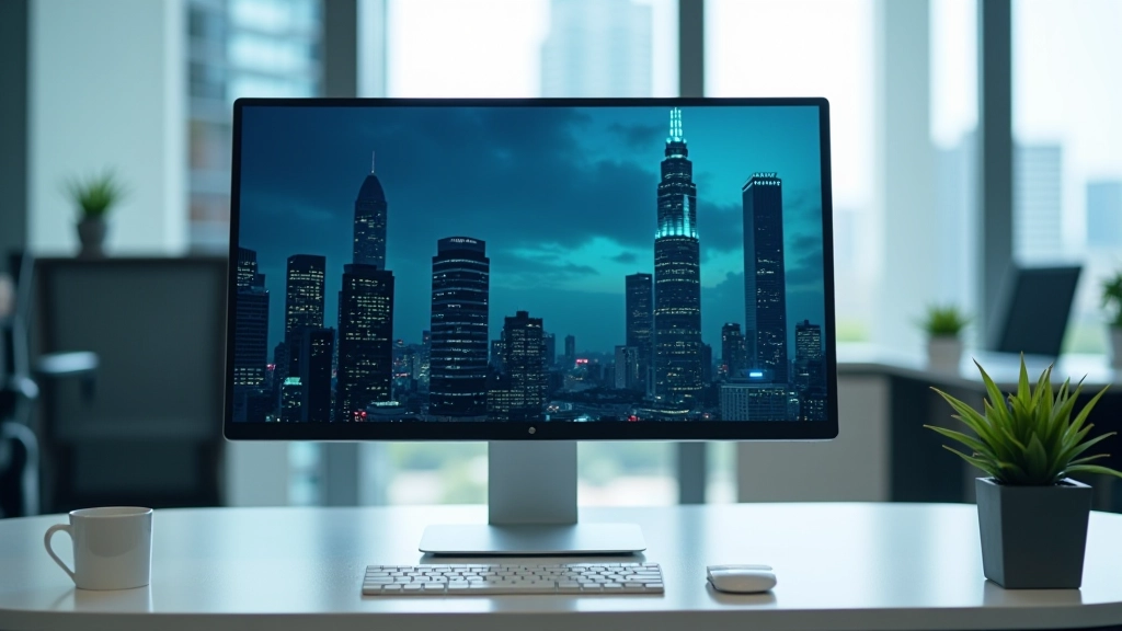 Financial market infrastructure diagram displayed on modern computer monitor in bright office setting